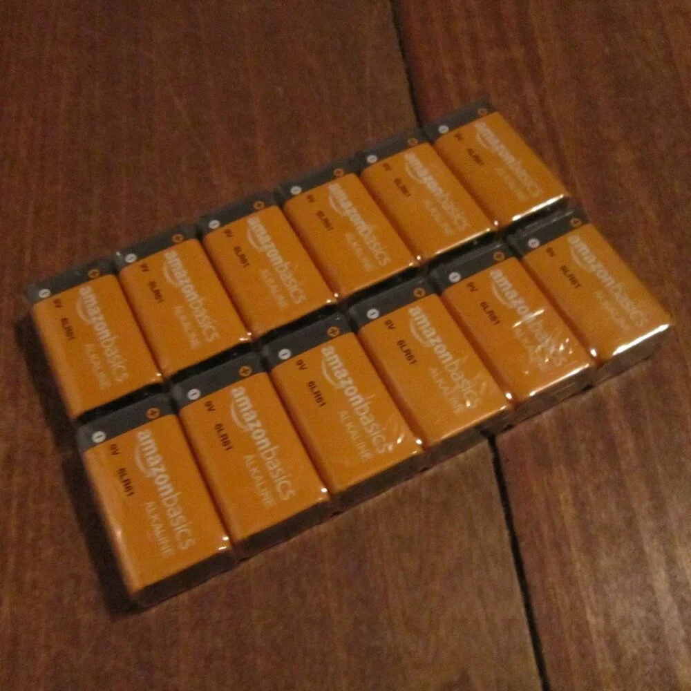 Amazon Basics 12-Pack 9V Alkaline Batteries